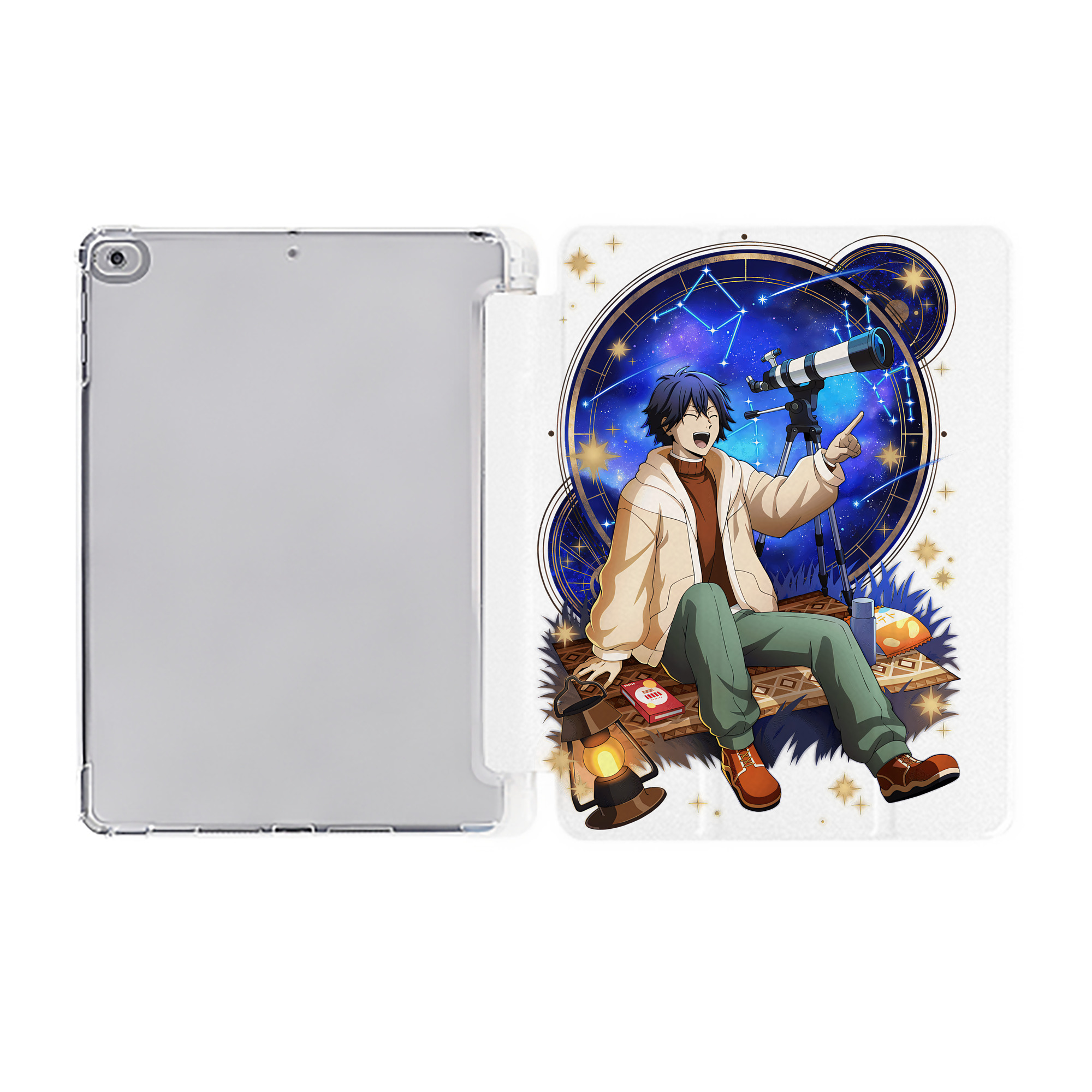 （画像用） 文豪ストレイドッグス Bungo Stray Dogs IPad ケース ペン収納付き 三つ折りスタンド PUレザー×シリコン 対応機種9.5/10.5/10.9インチ